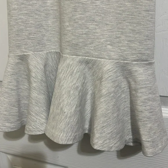 Banana republic heather gray crossed back fit and flare summer dress - Picture 3 of 9